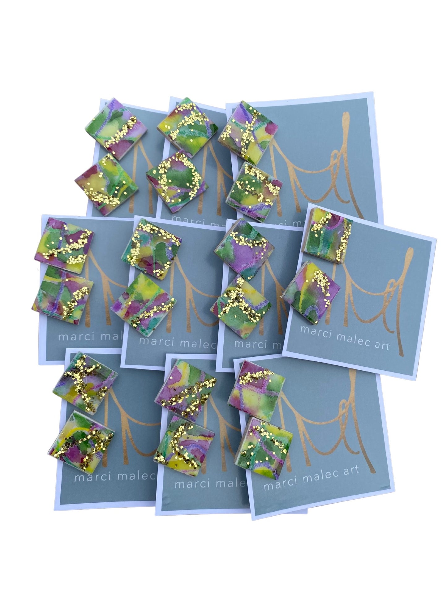 Earrings- 10 pairs for $100, Handmade by Marci Malec Art