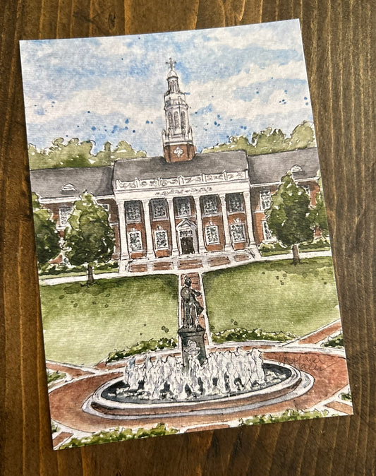 Troy University- 5x7 signed print