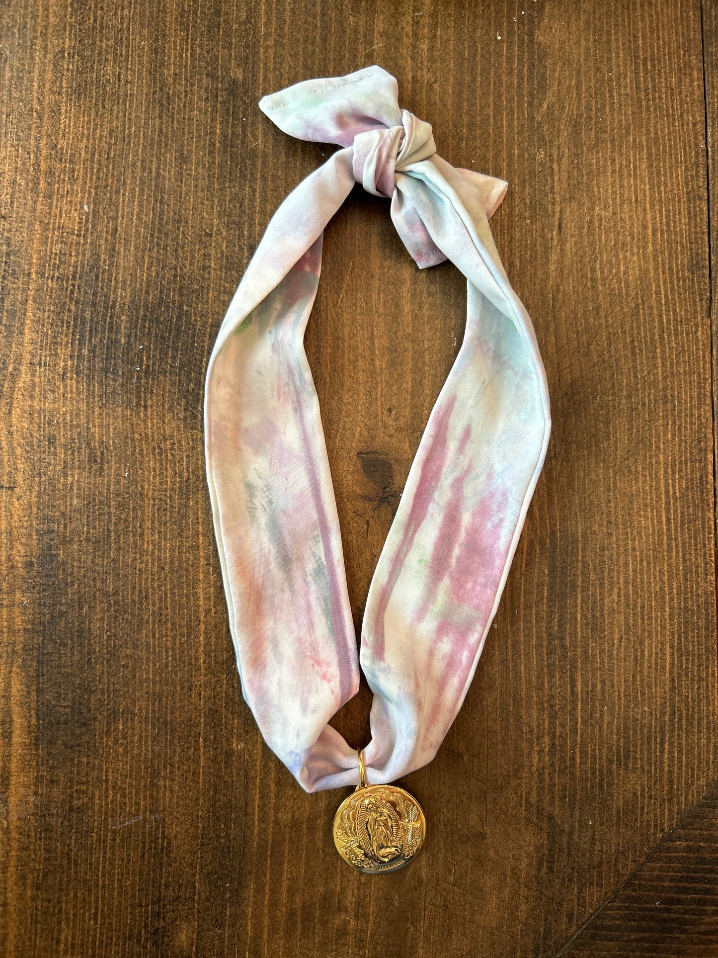 Hand Painted Scarf Necklace