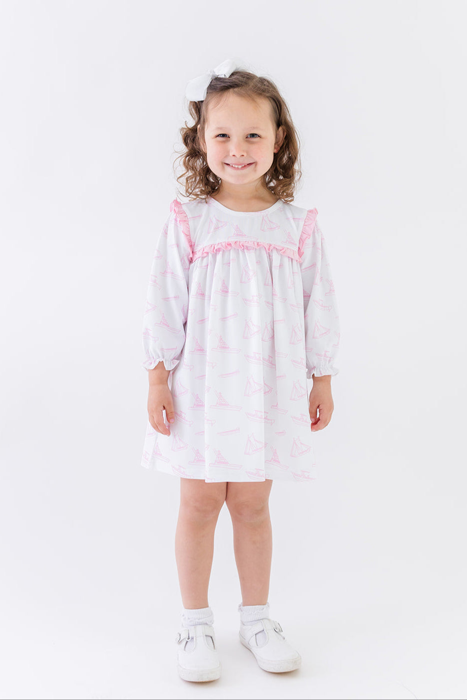 Pink Boats Dress