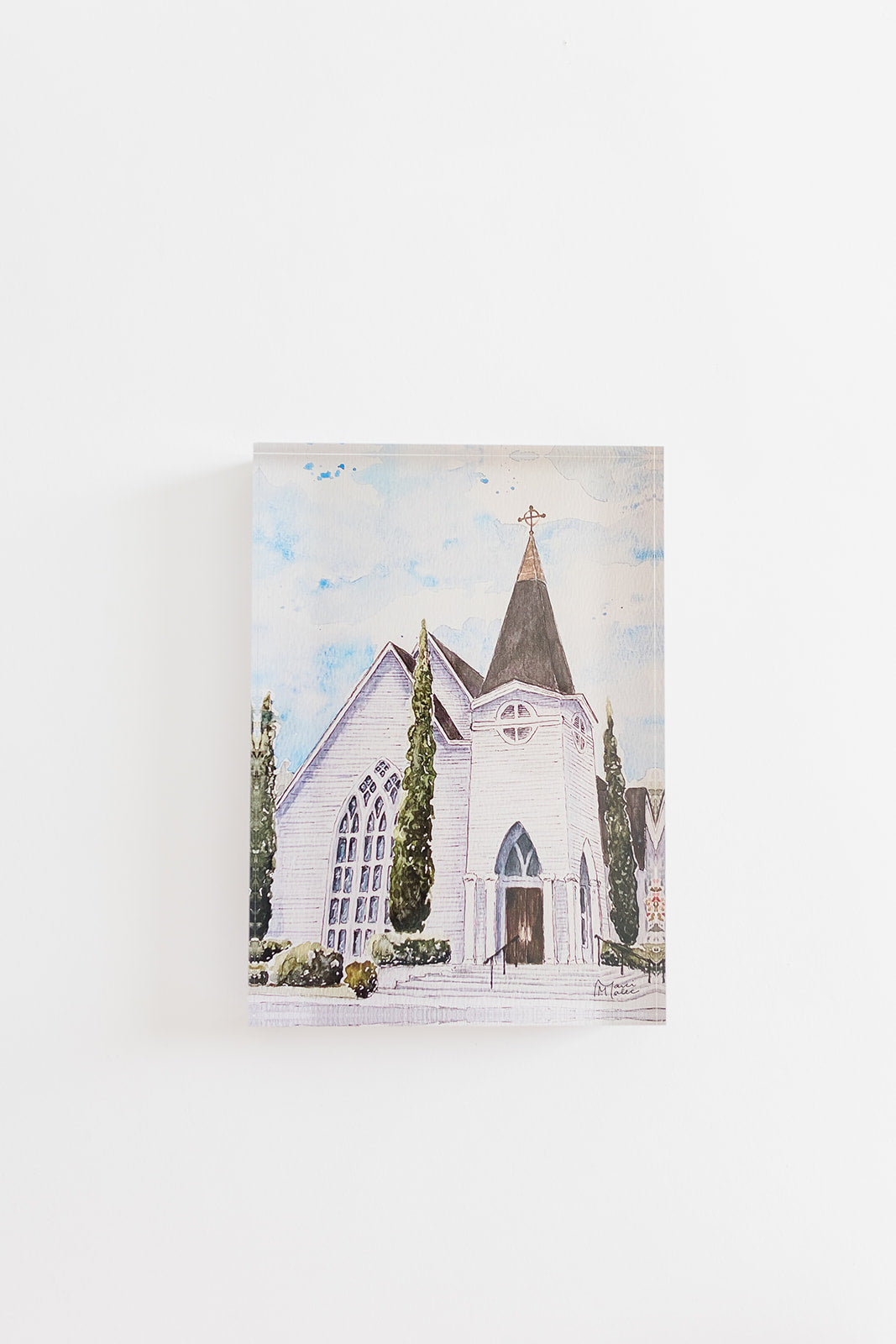 St. Francis at the Point, Fairhope- 5x7 Acrylic Block