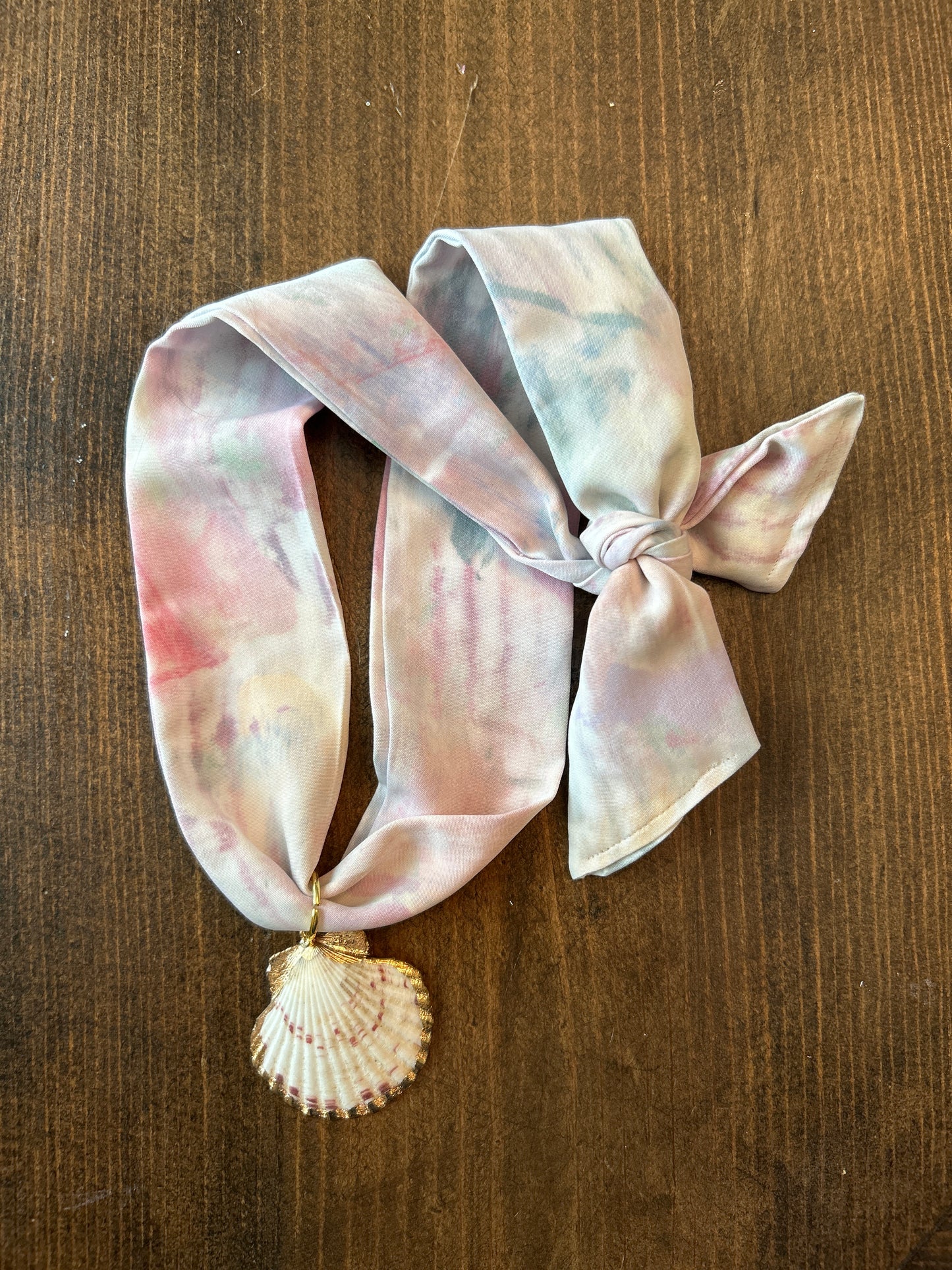 Hand Painted Scarf Necklace