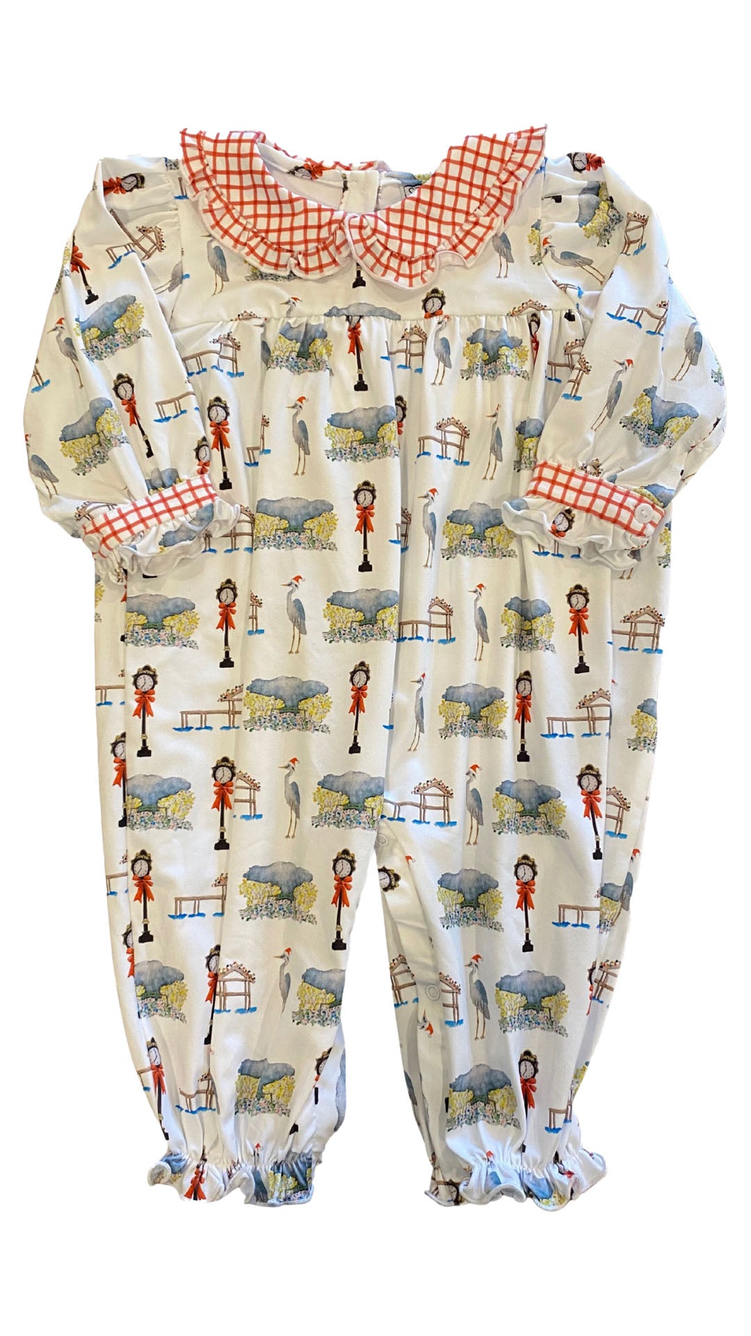 Fairhope Christmas Girls Romper *runs large- Marci Malec