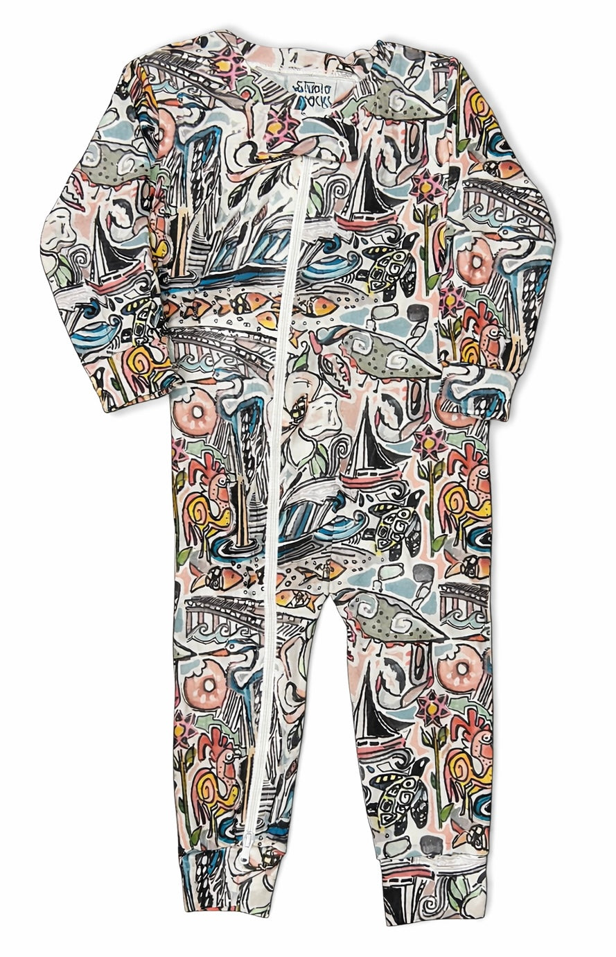 Walter Anderson Inspired Zip Pajama