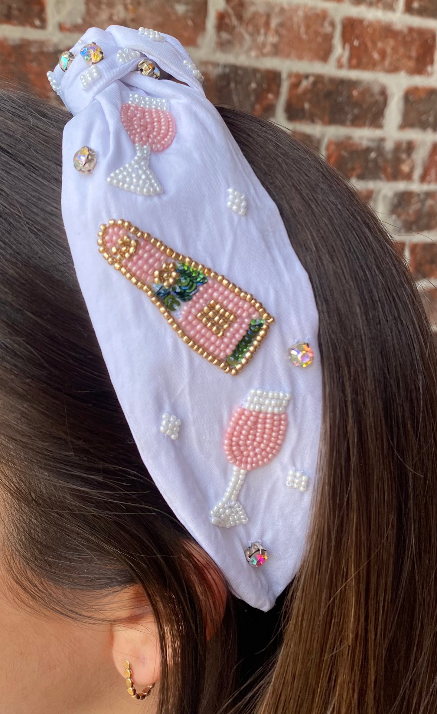White Champagne Headband