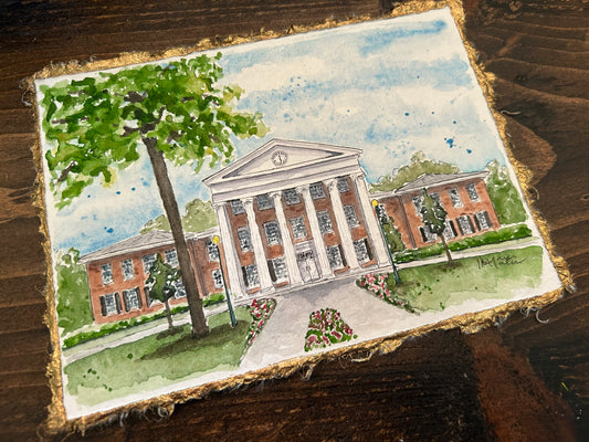 The Lyceum at Ole Miss- Oxford, MS, original watercolor