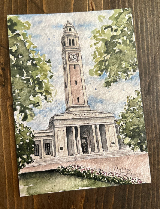 LSU Memorial Tower- 5x7 signed print