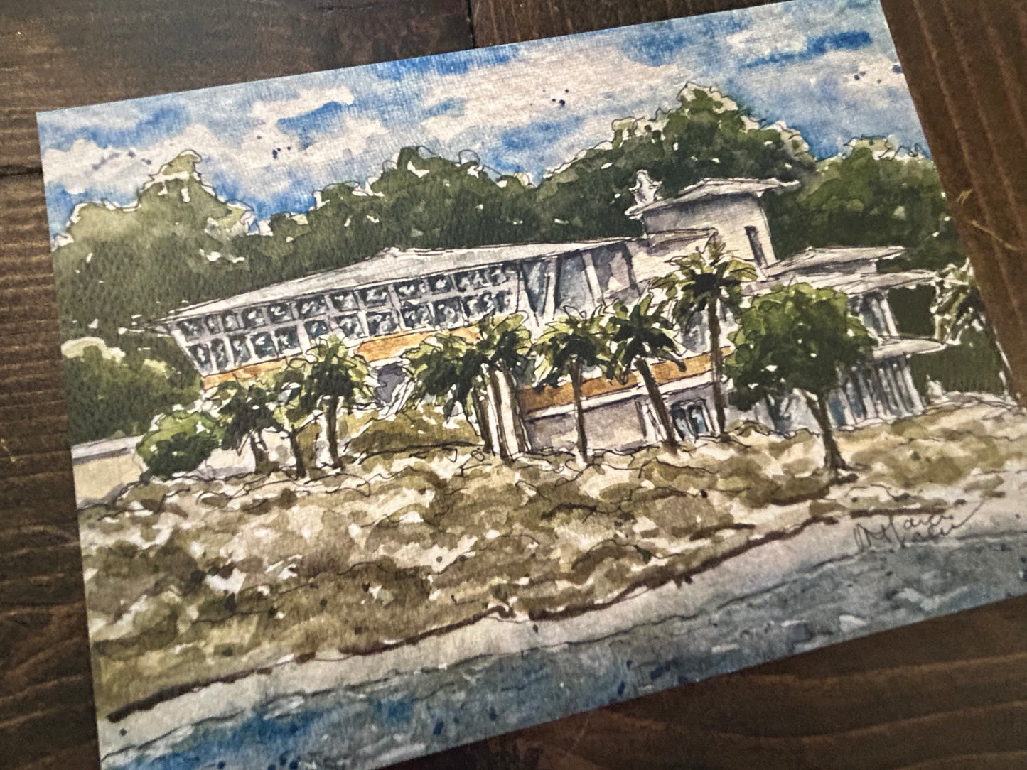 Isle Dauphine 5x7 signed print