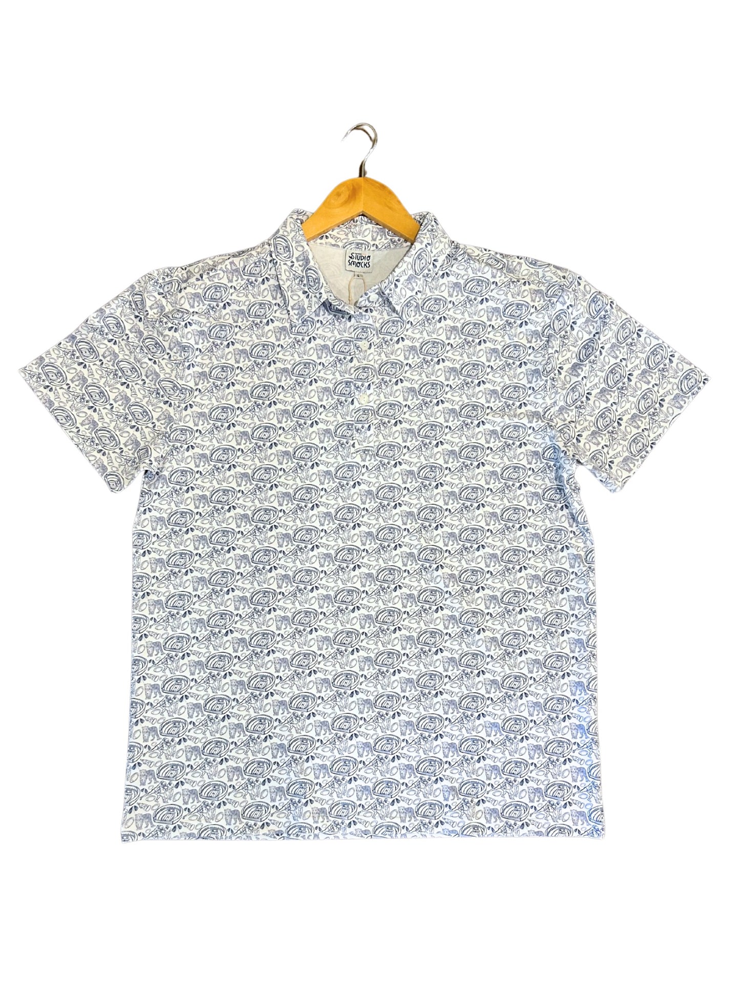 Jaguar Blue/White Polo (Men's), Recommend Sizing Up
