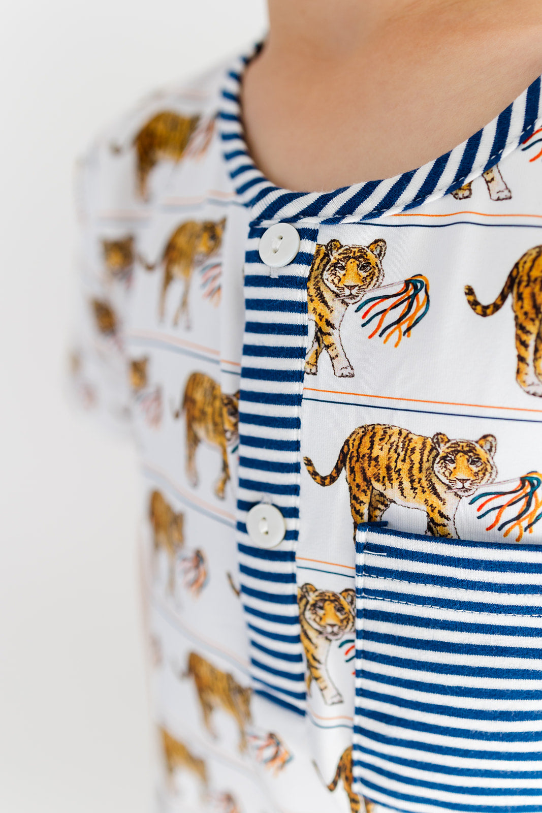 Tiger, Orange/Blue- Boys 2pc Set