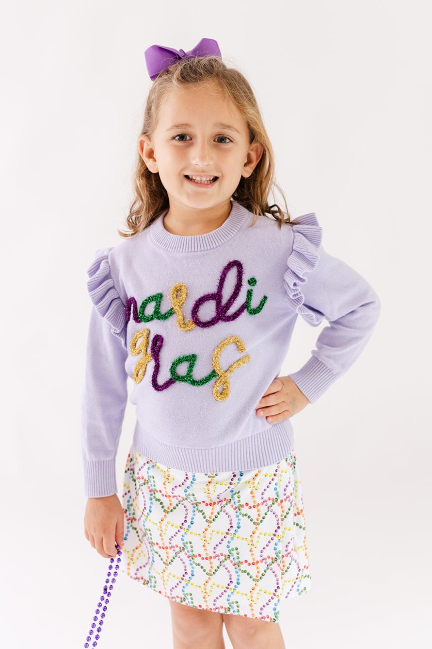 Mardi Gras Beads Skort