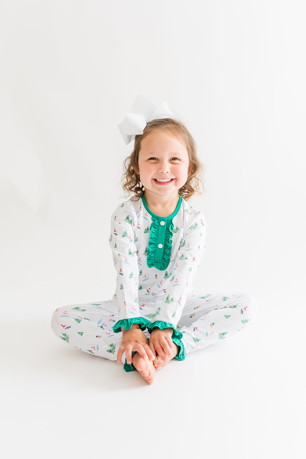 Alpine Ski Girls 2pc Pajamas