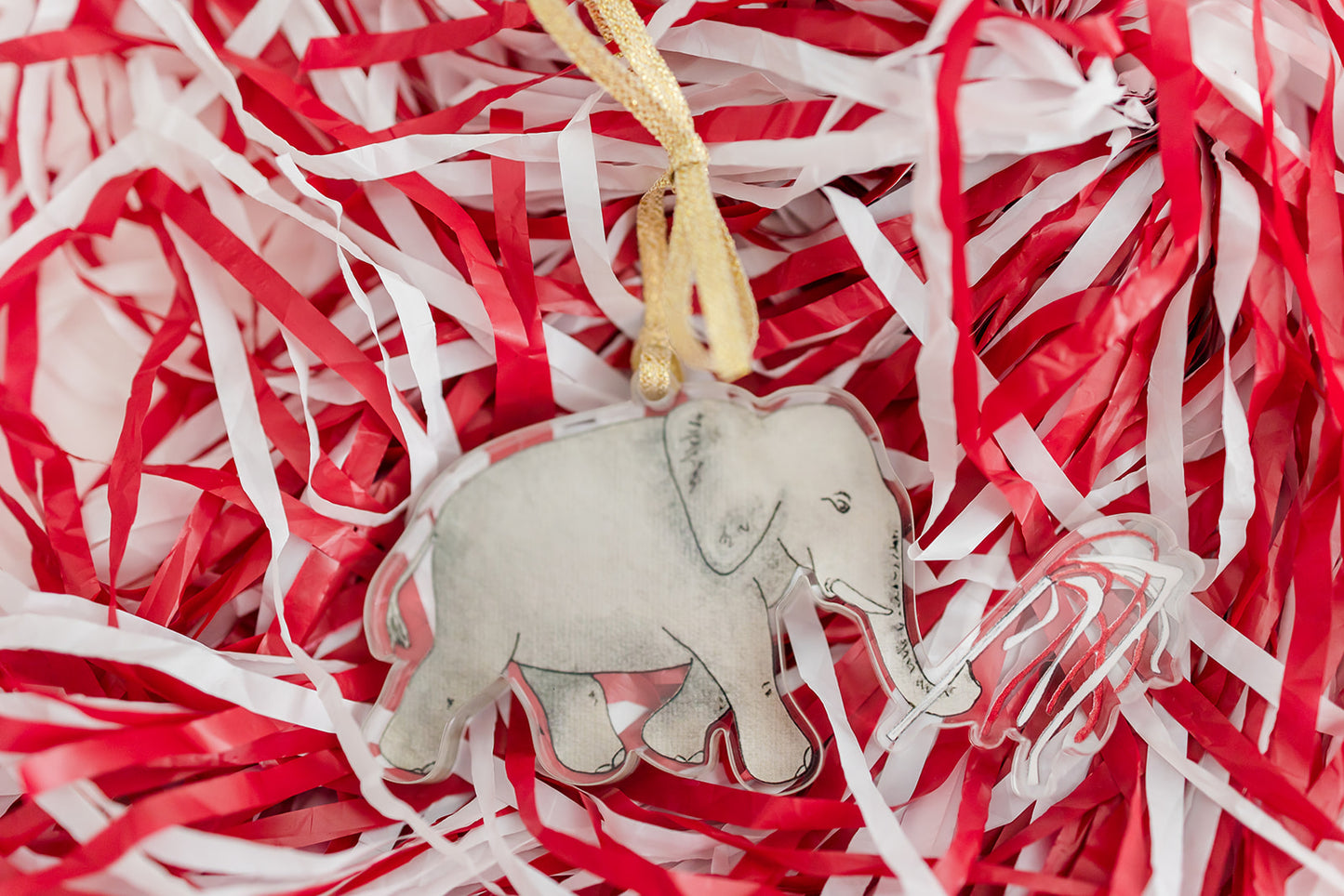 Elephant Acrylic Cutout Ornament