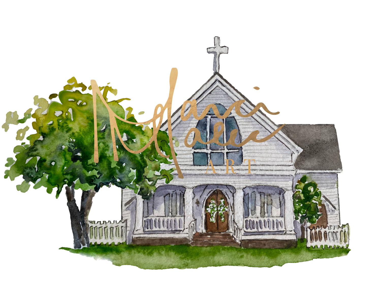 Sacred Heart Catholic Church, Fairhope, AL - Digital Download
