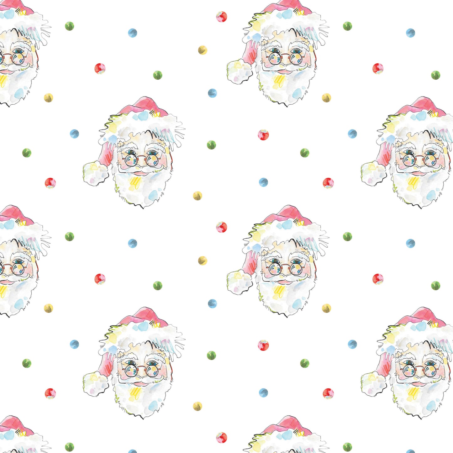 Santa, Drawstring PJ pants- Lauren Johnston Duncan