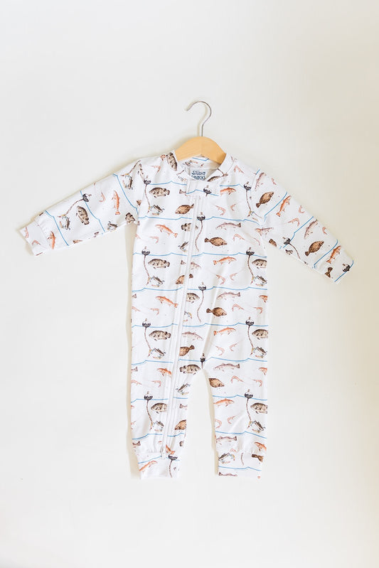 Fish Zipper Pajamas