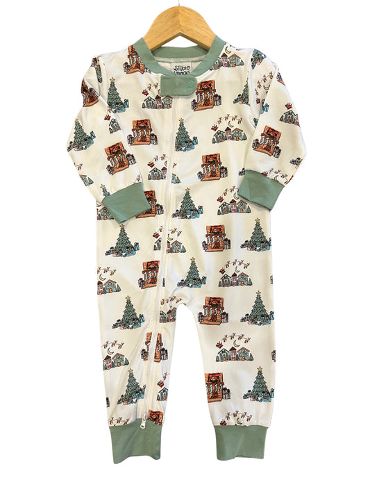 Night Before Christmas Zipper Pajama
