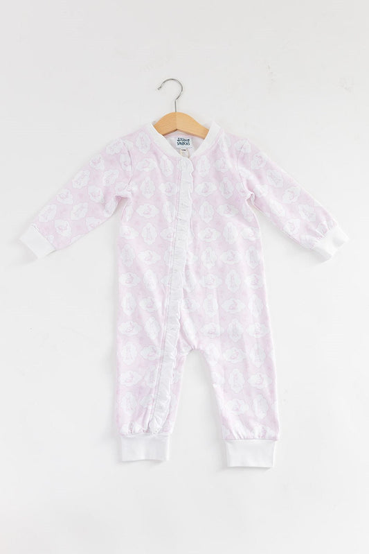 Pink Easter Bunny Zip Pajamas