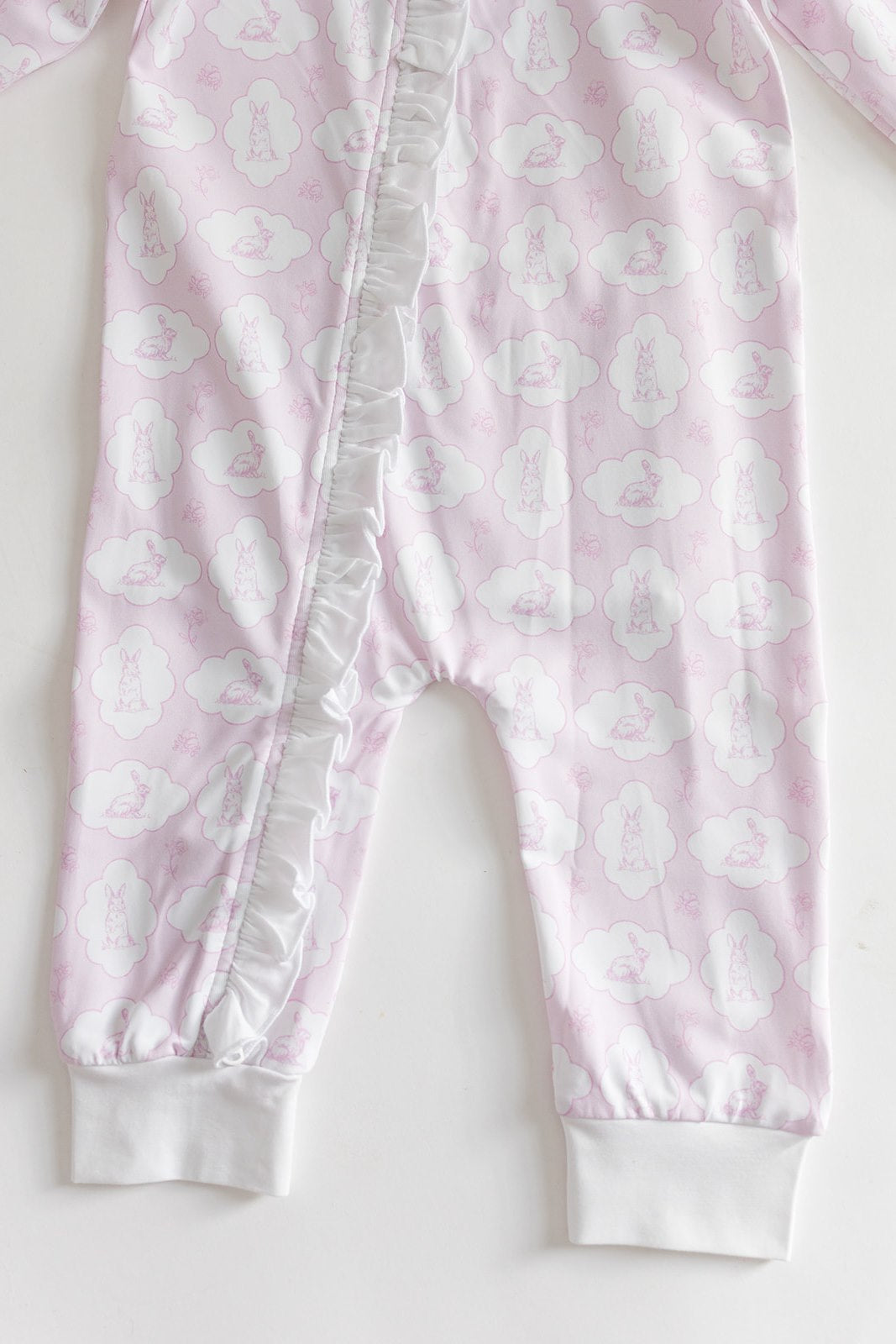 Pink Easter Bunny Zip Pajamas