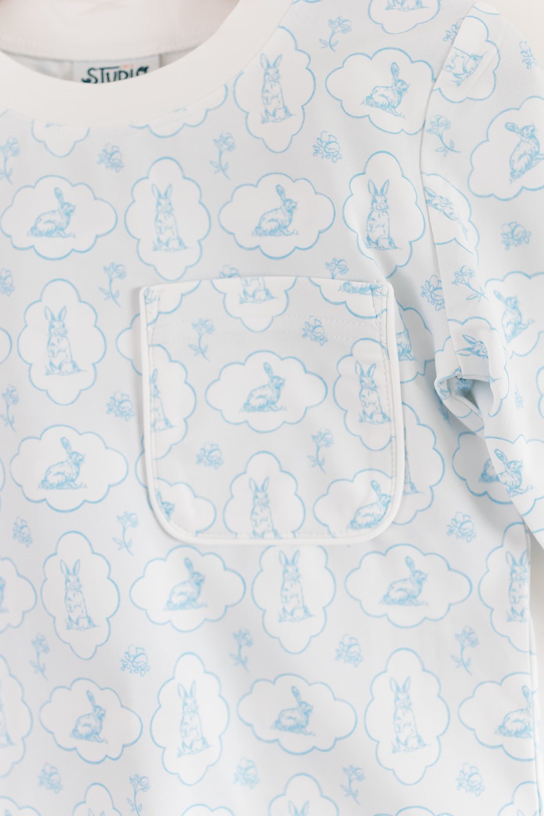 Blue Easter Bunny Pajamas