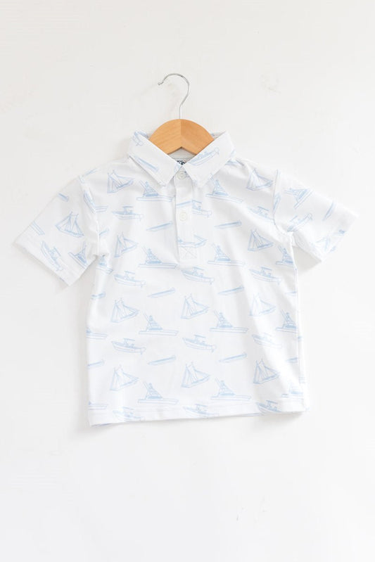 Blue Boats Polo