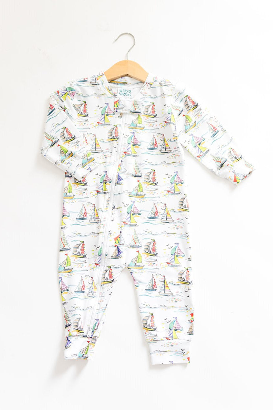 Sailboat Zip Pajama