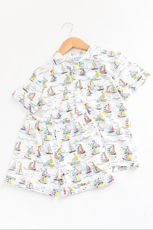 Sailboat Boys 2pc Pajama