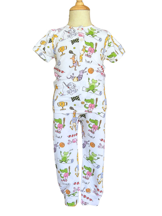 Sporty Animals 2pc PJ