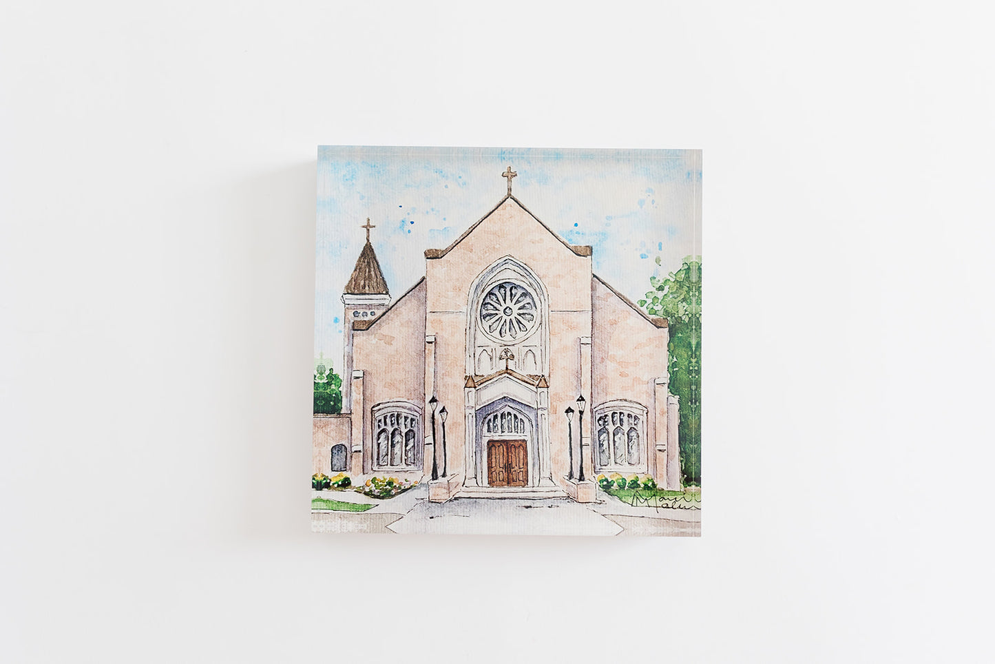 St. Ignatius, Mobile- 5x7 Acrylic Block