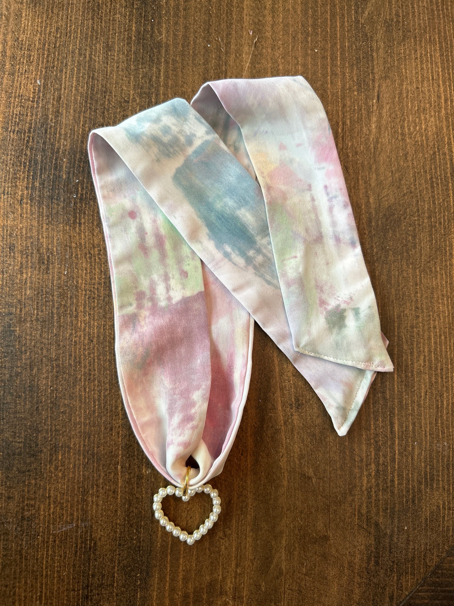 Hand Painted Scarf Necklace