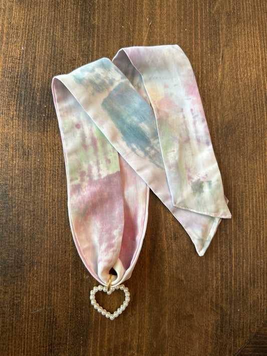 Hand Painted Scarf Necklace