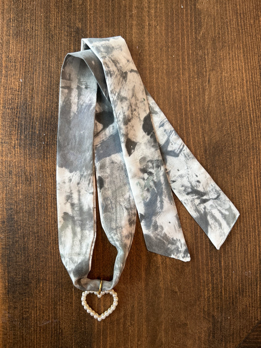 Hand Painted Scarf Necklace