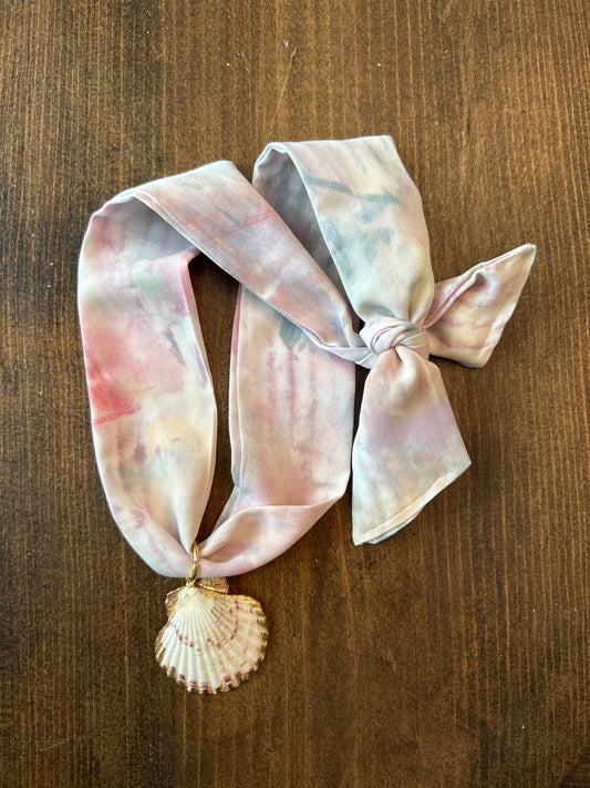 Hand Painted Scarf Necklace