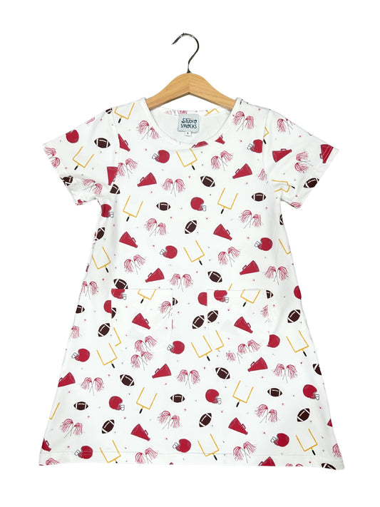Crimson/Gray Football Dress