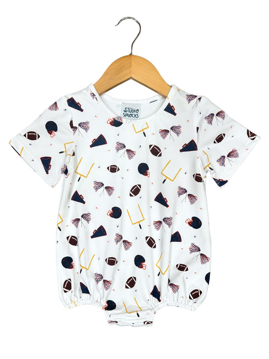 Navy/Orange Football Boys Bubble