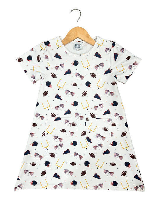 Navy/Orange Football Dress