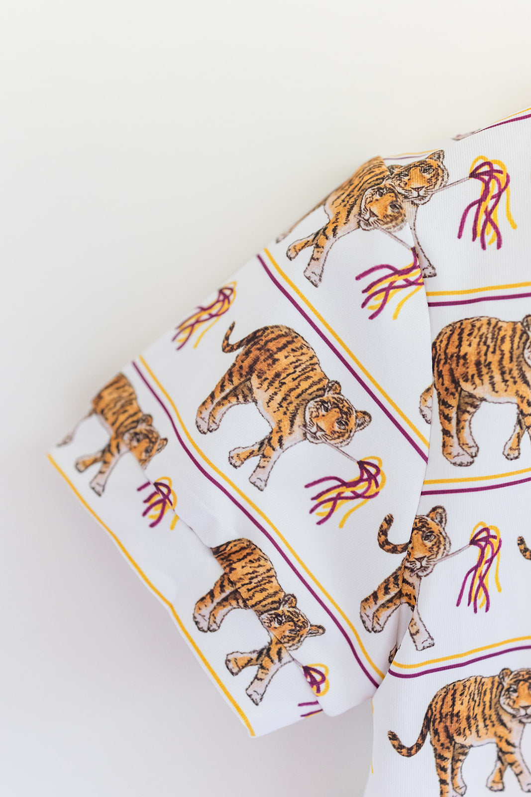 Tiger, Purple and Yellow 2pc Pajamas