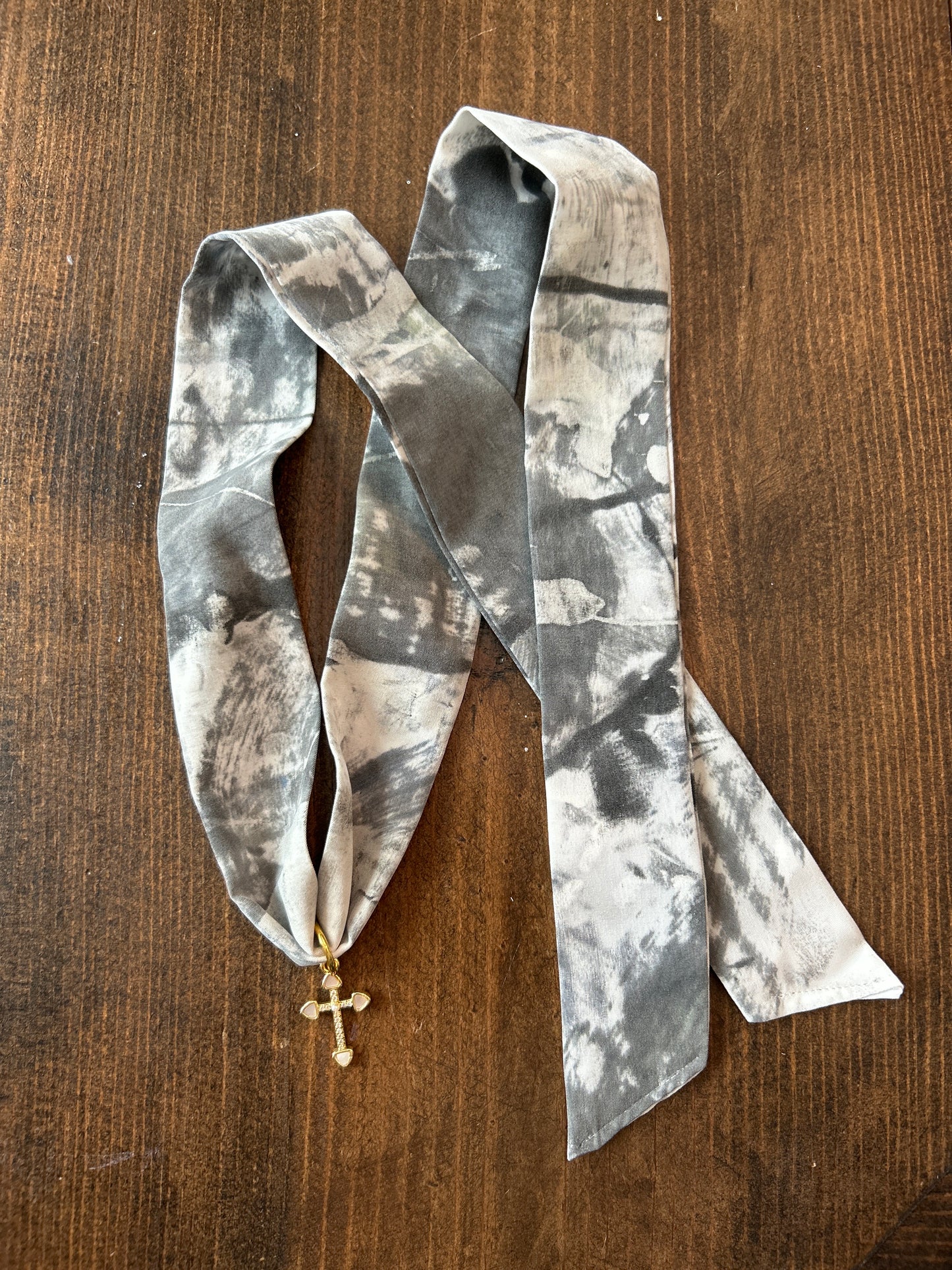 Hand Painted Scarf Necklace