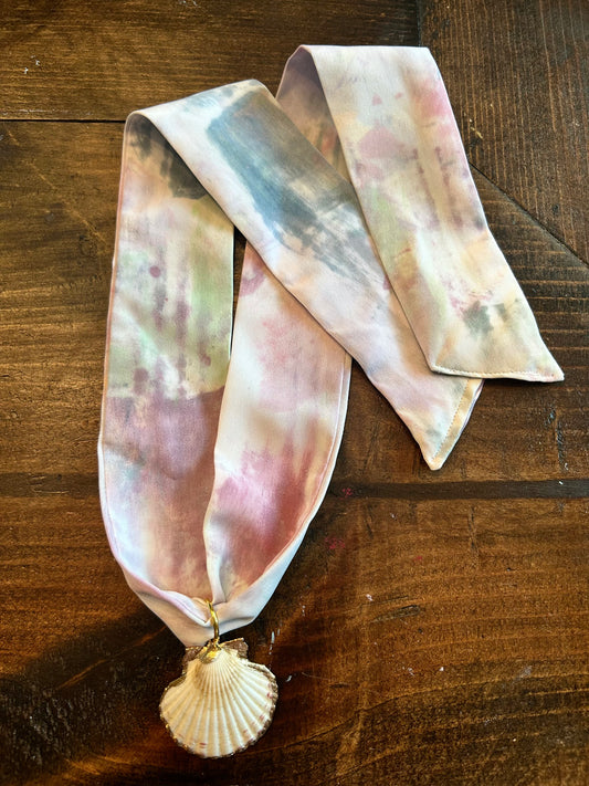 Hand Painted Scarf Necklace