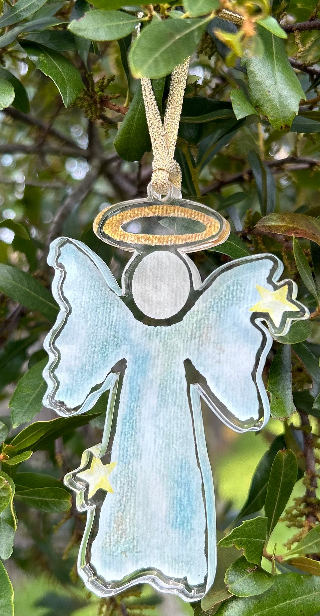 Blue Angel Acrylic Cutout Ornament