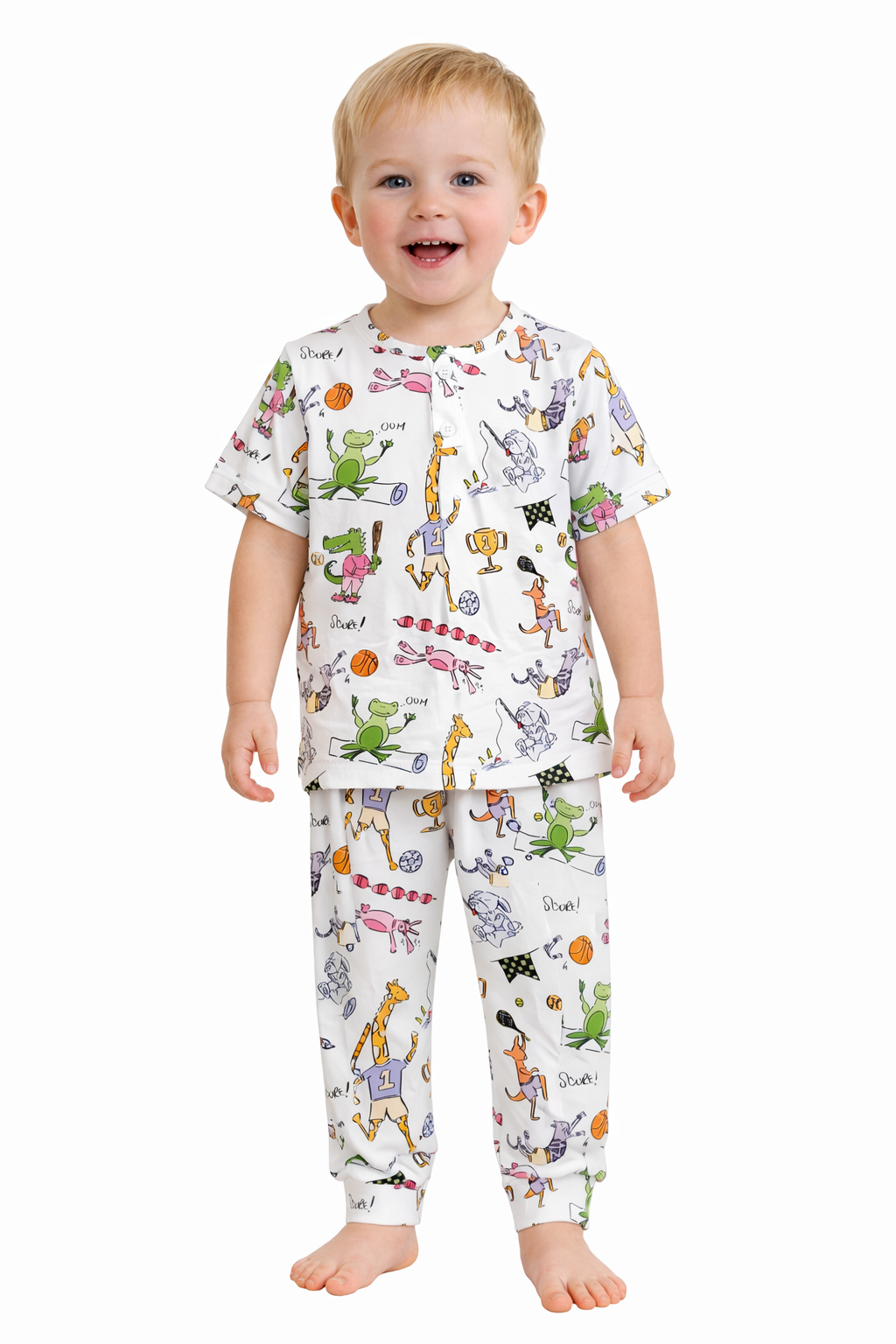 Sporty Animals 2pc PJ