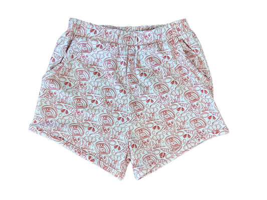 Elephant Red/White Shorts