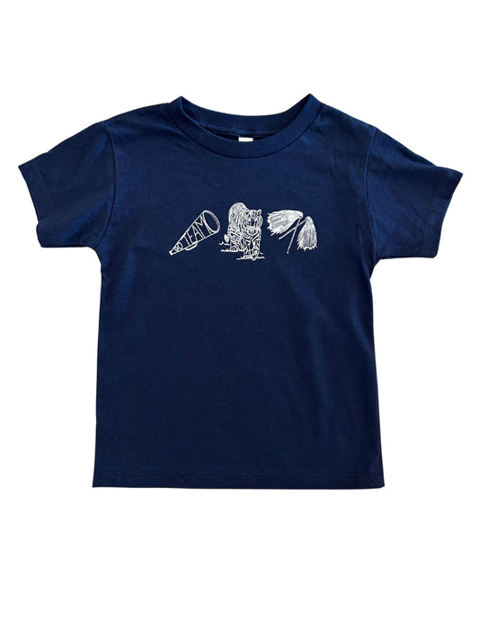 Navy Tiger T-Shirt, Youth Girls