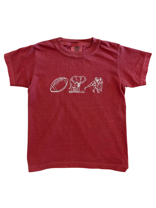 Red Elephant T-Shirt, Toddler/Youth Boys