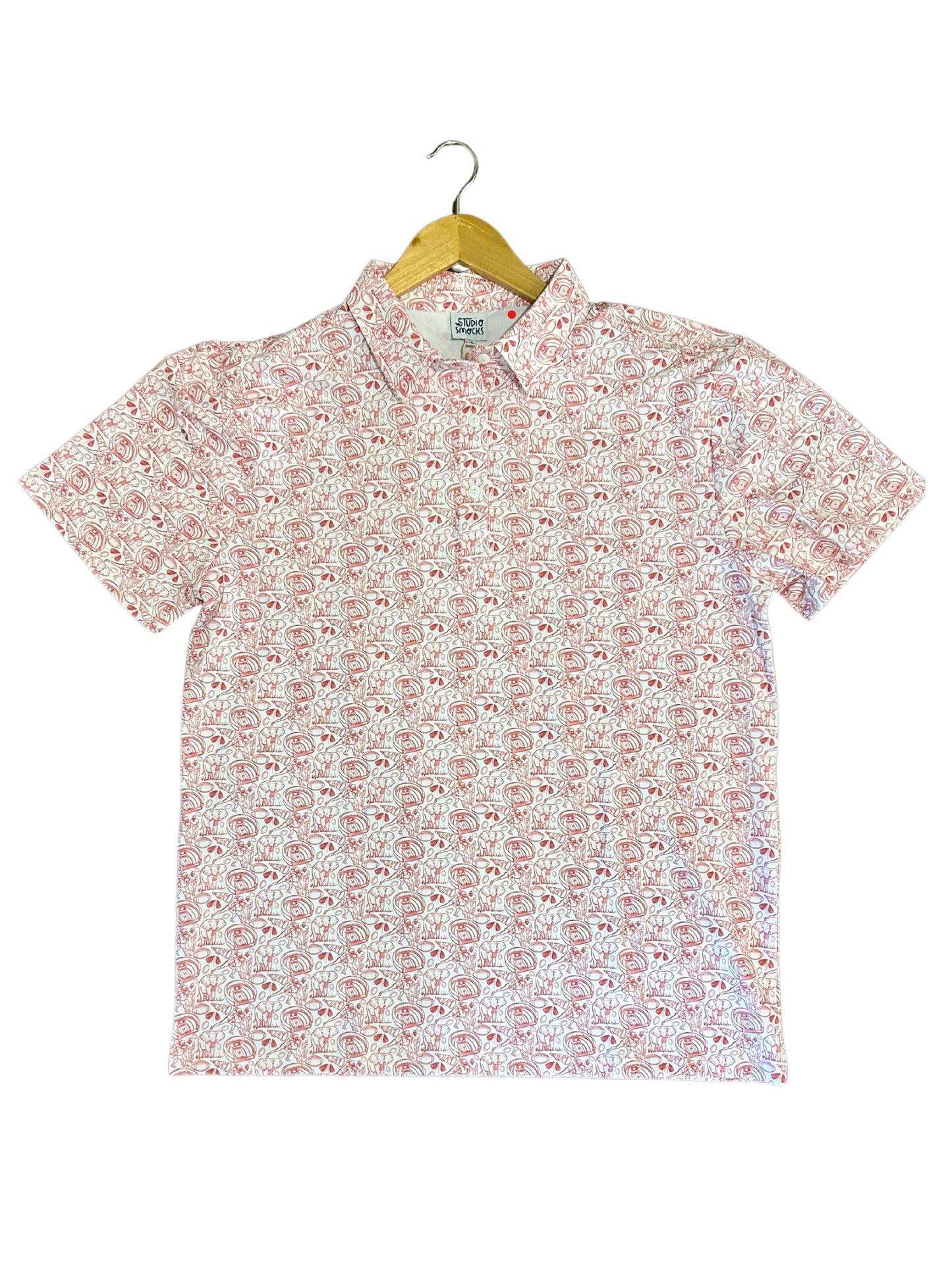 Elephant Red/White Polo (Men's), Recommend Sizing Up