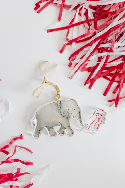 Elephant Acrylic Cutout Ornament