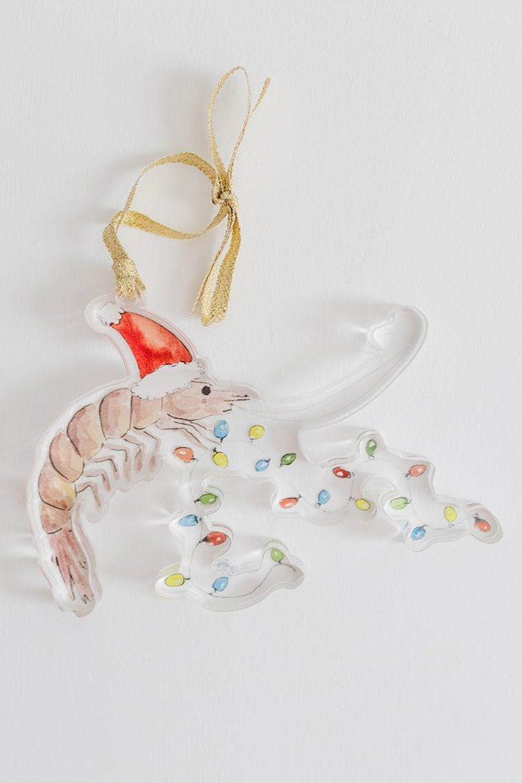 Christmas Shrimp Acrylic Ornament