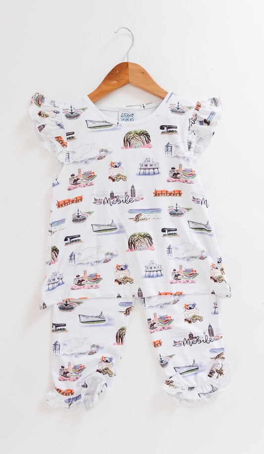 City of Mobile Girls Pajamas