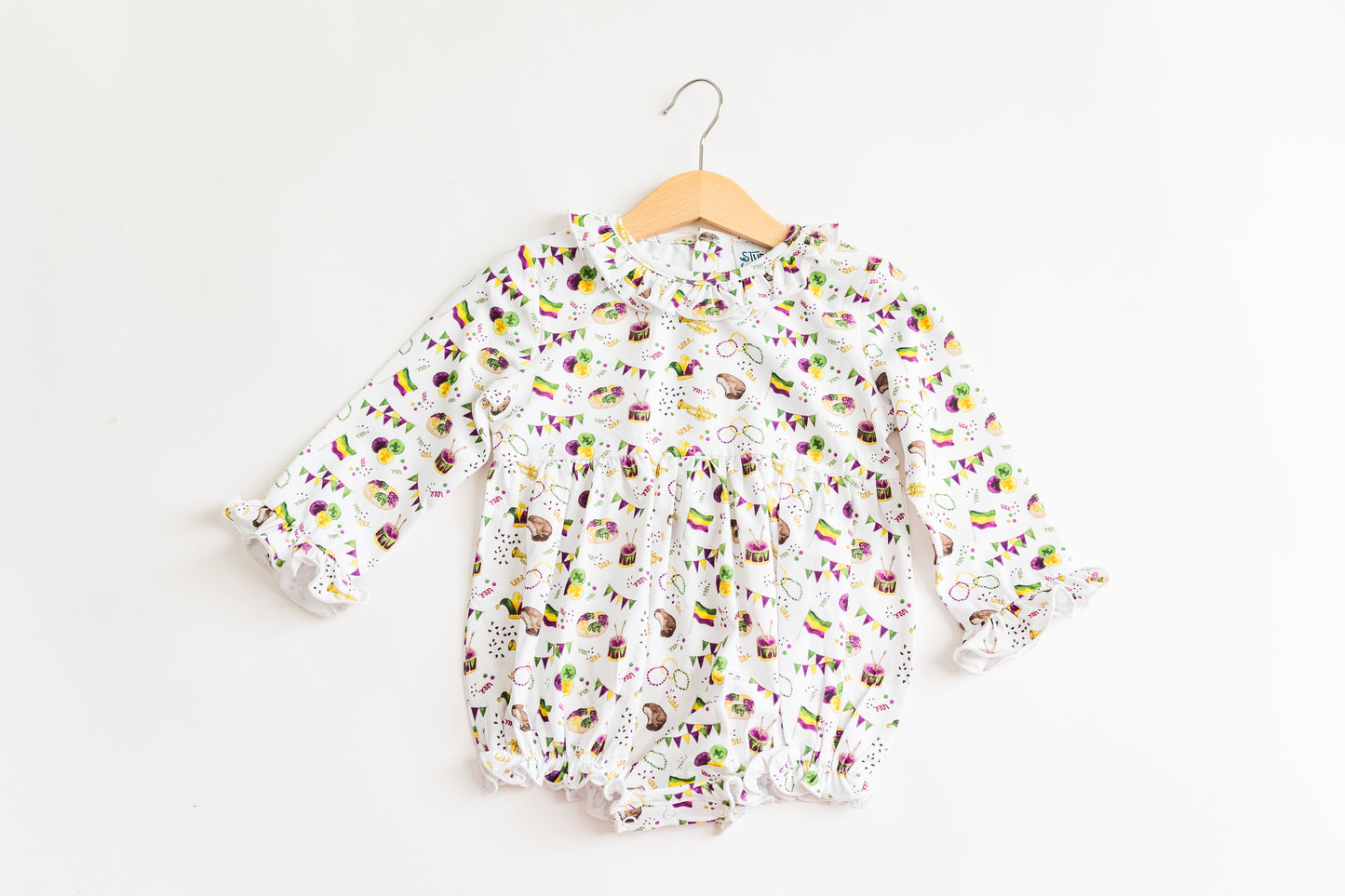 Mardi Gras Bubble, with ruffles